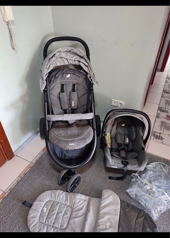 Joie literax 3 travel sistem bebek arabası - Görsel 3