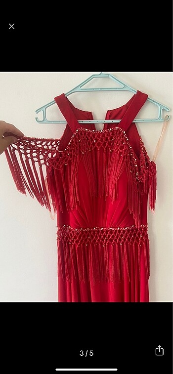36 Beden Kırmızı Kına elbisesi