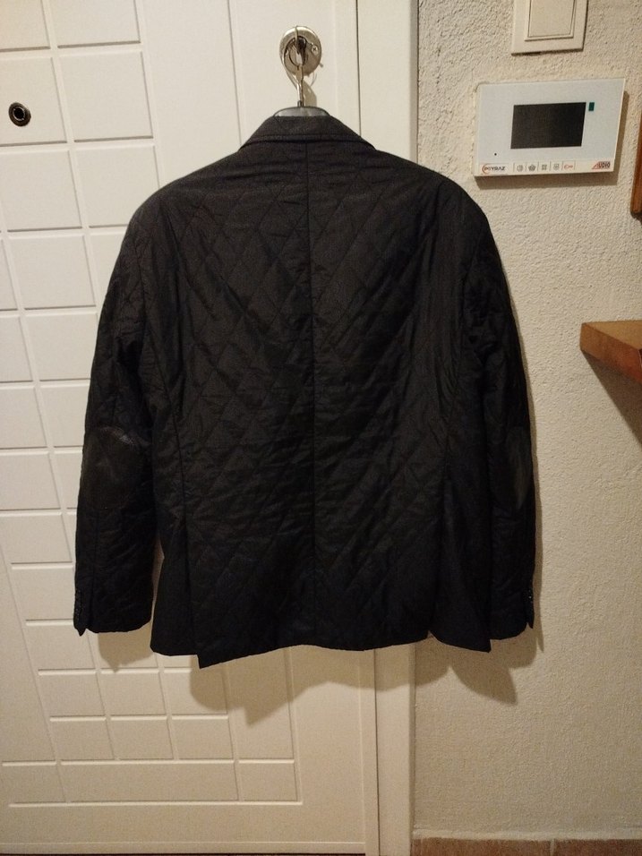 Erkek Siyah Kemerli Midi Ceket - Görsel 5