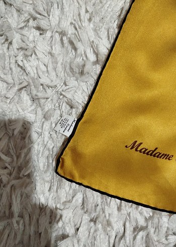 %100 İpek eşarp yabancı marka - Görsel 3