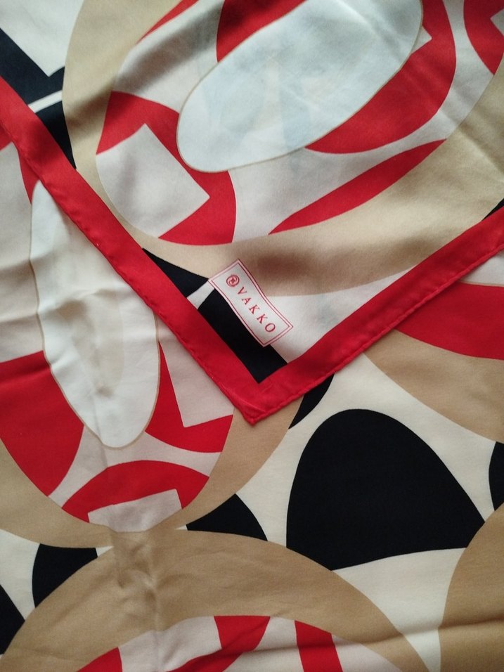 Vakko Tarz Çok Renkli Kadın eşarp - Görsel 4