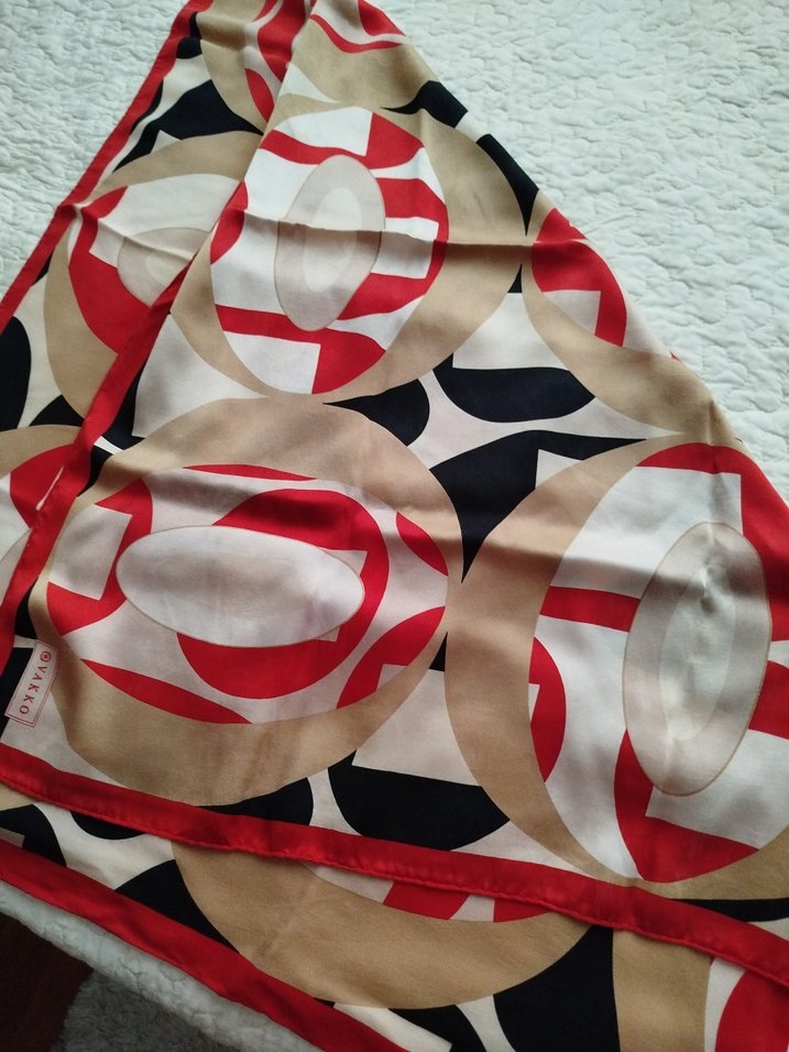 Vakko Tarz Çok Renkli Kadın eşarp - Görsel 3