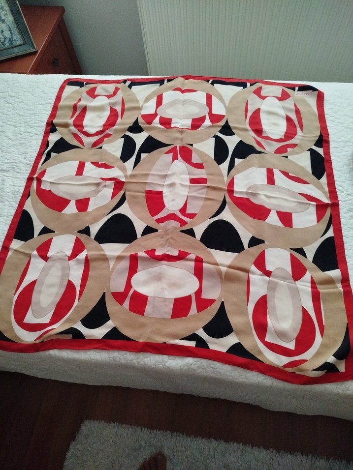 Vakko Tarz Çok Renkli Kadın eşarp - Görsel 2