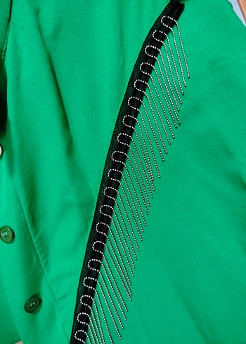 Kadın Yeşil Gömlek - Görsel 2