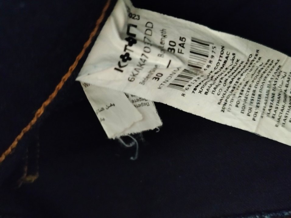 Lacivert Kadın Midi Kot Pantolon - Görsel 2