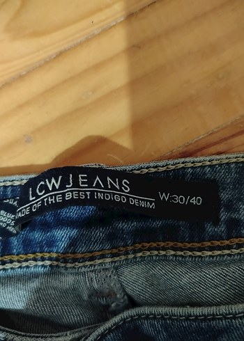 Kadın Mavi Parlak Denim Rahat Kesim Jean - Görsel 2