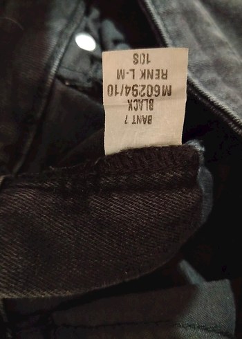 Siyah Yırtık Detaylı Midi Boy Kadın Kot Pantolon - Görsel 3