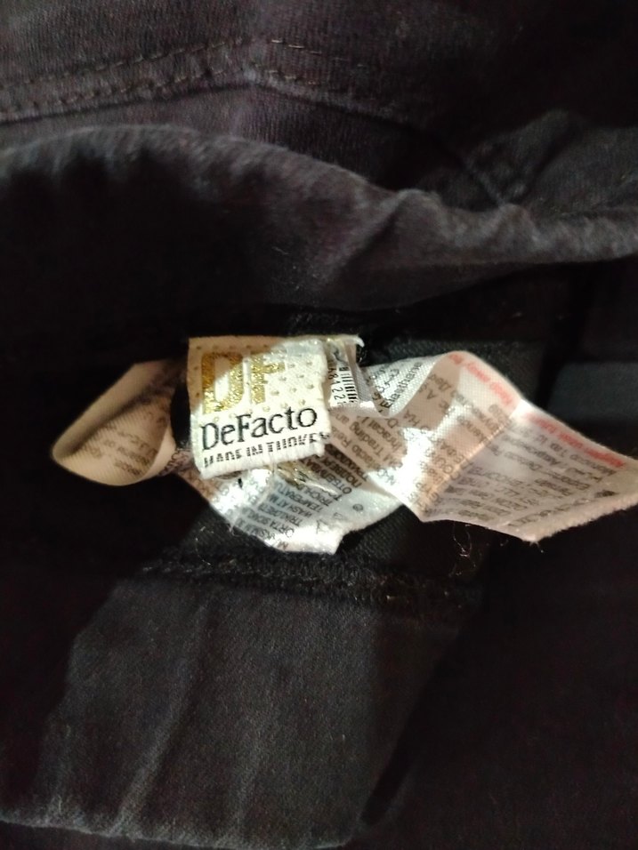 Siyah Rahat Kesim Kadın Pantolon - Görsel 2