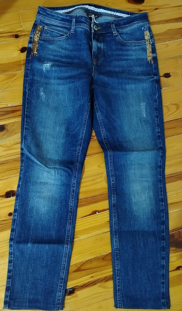 Payetli Kadın Kot pantolon - Görsel 3