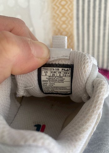 Beyaz Fila Nakışlı Spor Ayakkabı - Görsel 3