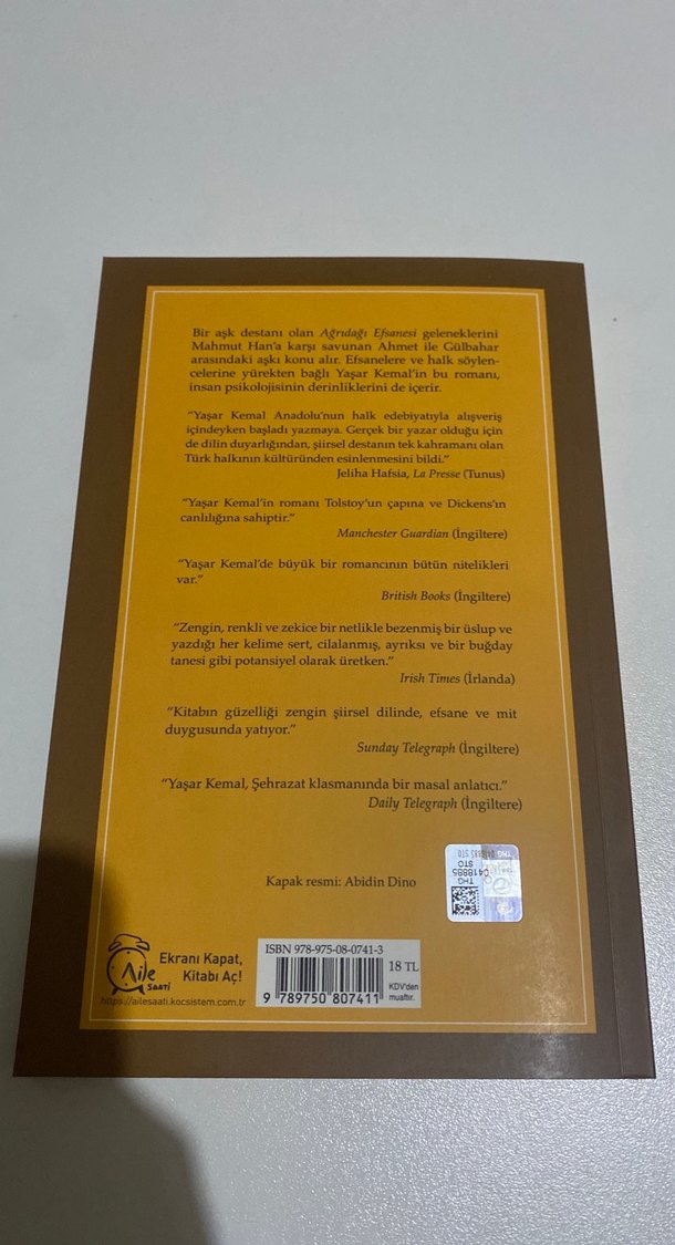Yaşar Kemal - Ağrı Dağı Efsanesi - Görsel 3