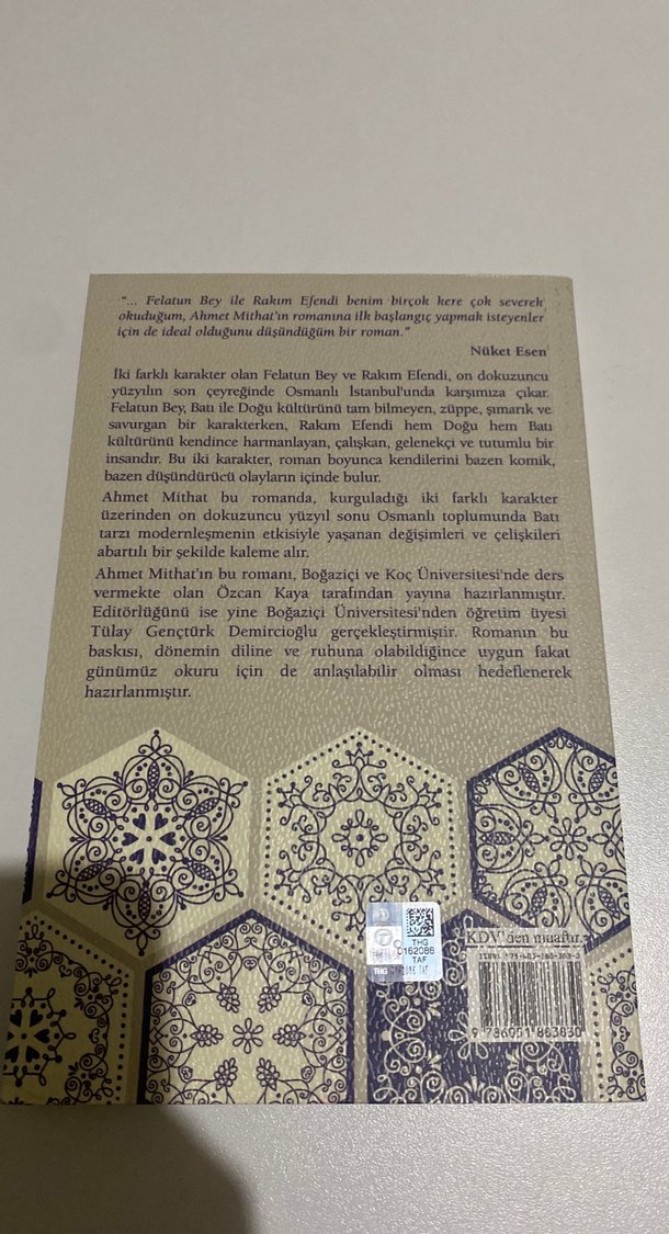 Felatun Bey ile Rakım Efendi - Ahmet Mithat - Görsel 2