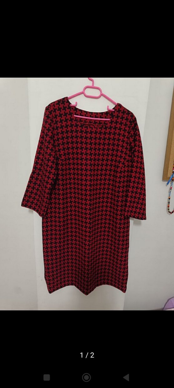 Kırmızı Kaşe Elbise - Görsel 2