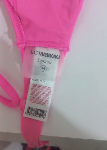 34 Beden Pembe Mini Fırfırlı çocuk Bikini Üstü