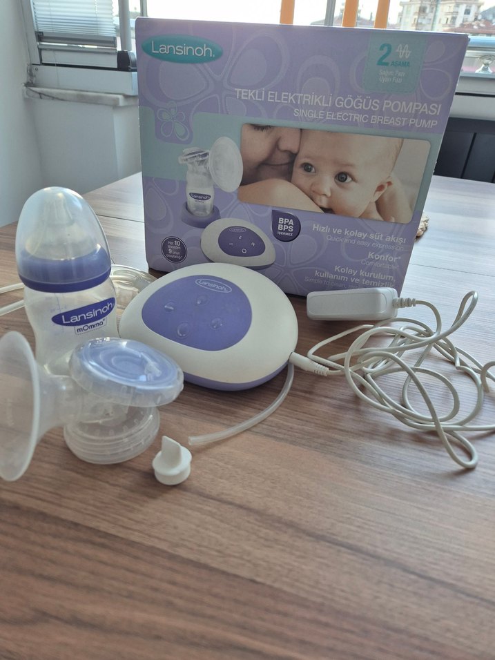 Lansinoh Tekli Elektrikli Göğüs Pompası Beyaz - Görsel 5