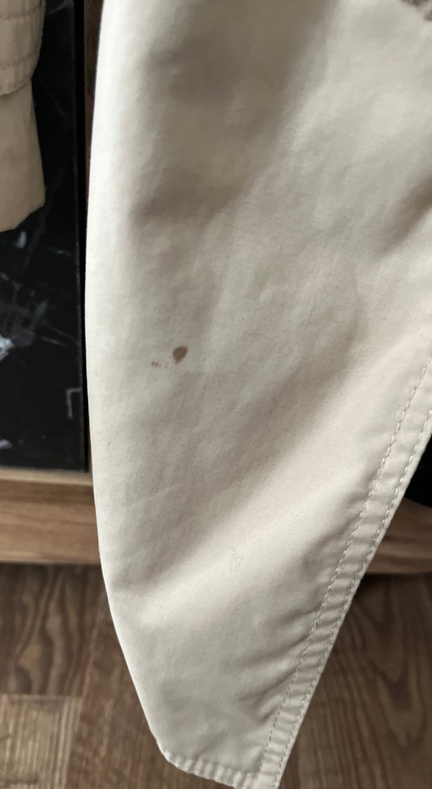 Bej Kadın Düğmeli Trençkot - Görsel 4