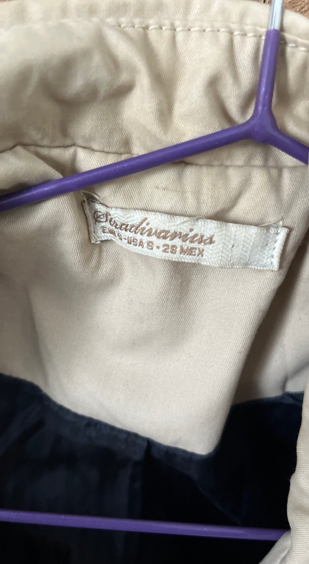 Bej Kadın Düğmeli Trençkot - Görsel 2