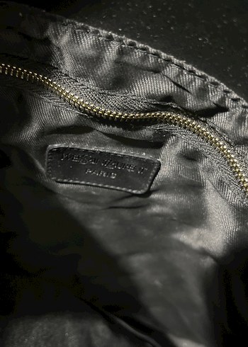 Siyah Deri Kadın Çanta - Parisian Tarzı - Görsel 3