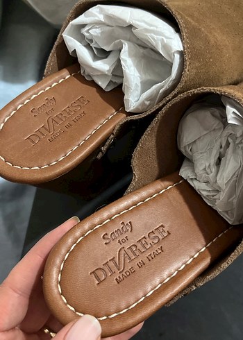 Deri Toka Detaylı Kahverengi Kadın Platform Terlik - Görsel 2