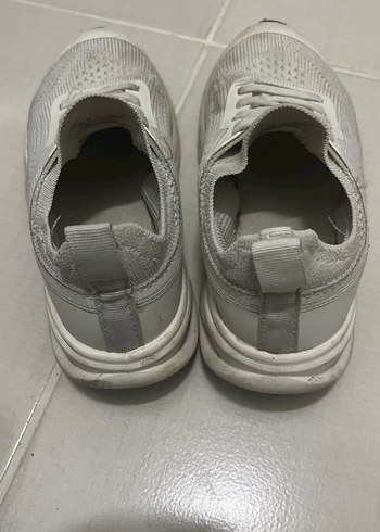 Beyaz Gri Kadın Spor Ayakkabı - Görsel 3