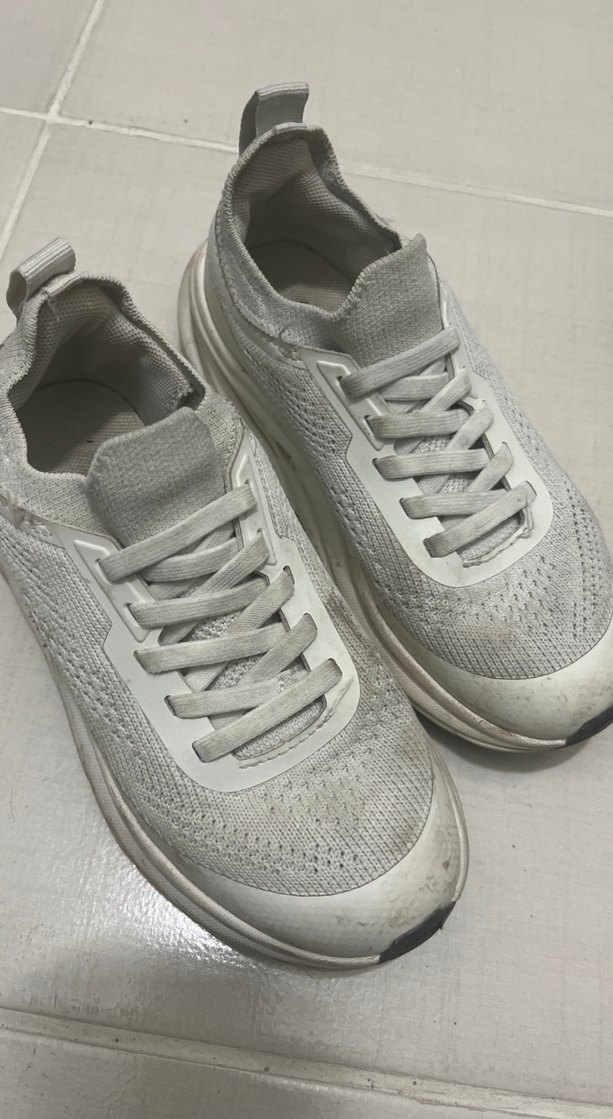 Beyaz Gri Kadın Spor Ayakkabı - Görsel 5