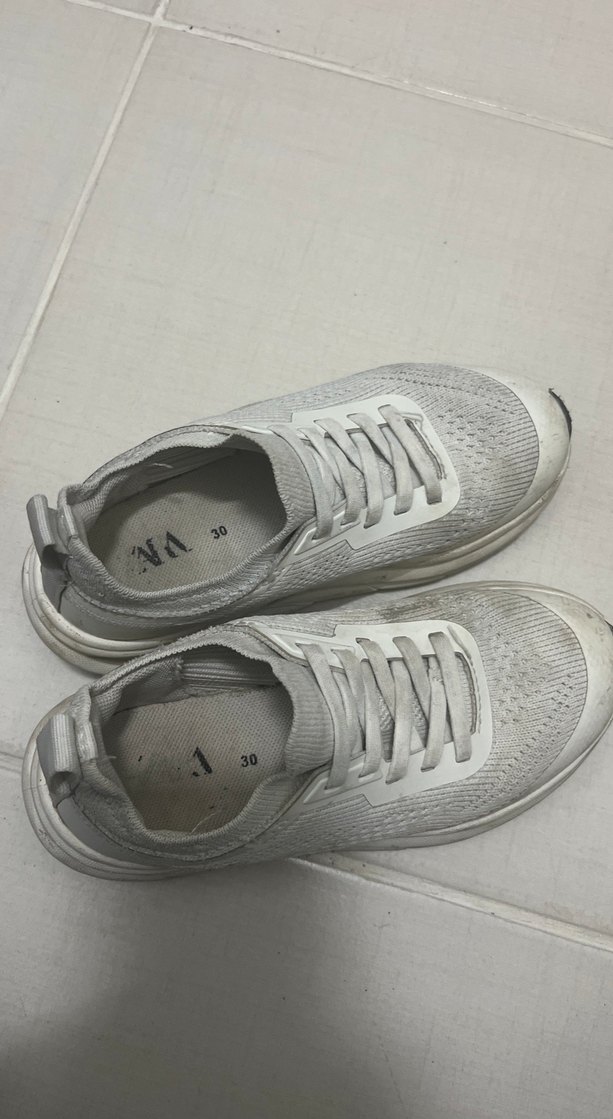 Beyaz Gri Kadın Spor Ayakkabı - Görsel 2