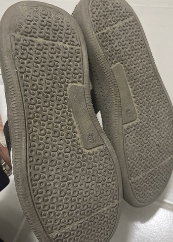 Gri Erkek Çocuk Spor Ayakkabı Cırt Cırtlı - Görsel 4