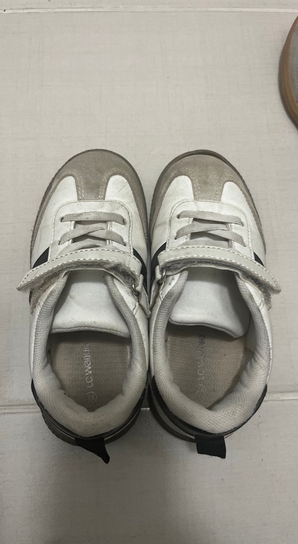 Gri Erkek Çocuk Spor Ayakkabı Cırt Cırtlı - Görsel 3