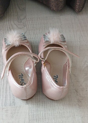 Pembe Fırfırlı Kız Çocuk Babet - Görsel 2