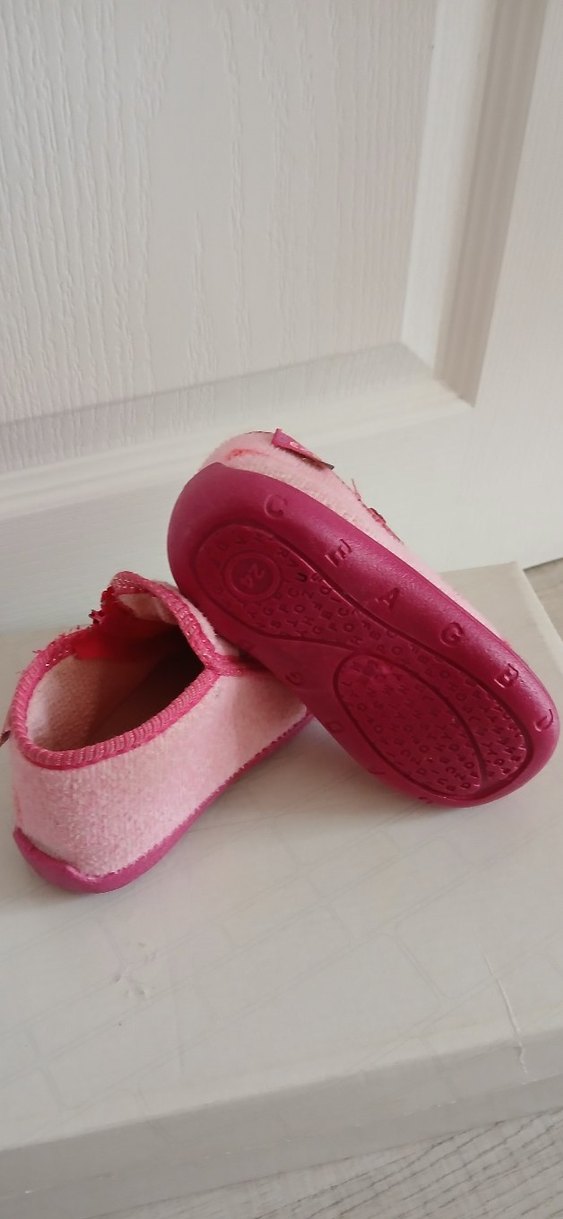 Kız Çocuk Pembe Nakışlı Sıcak Terlik - Görsel 3