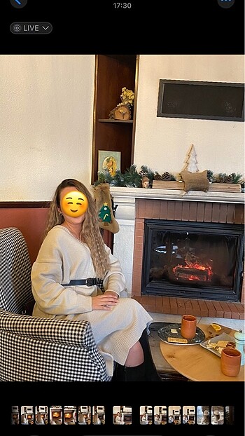 36 Beden Kışlık yün oversize elbise