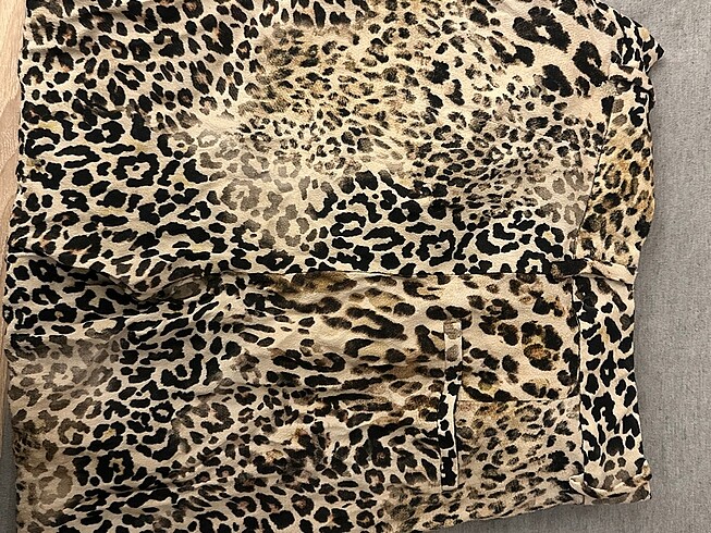 xs Beden Zara leopar pantolon