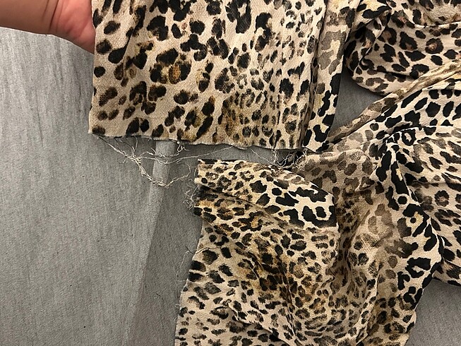xs Beden camel Renk Zara leopar pantolon