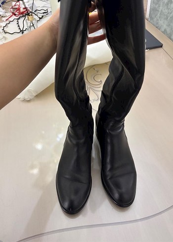 Desa Desa Siyah Deri Kadın Çizme