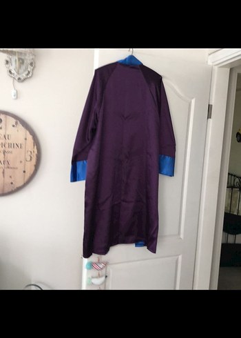Uzun Mor Kadın Sabahlık - Görsel 2