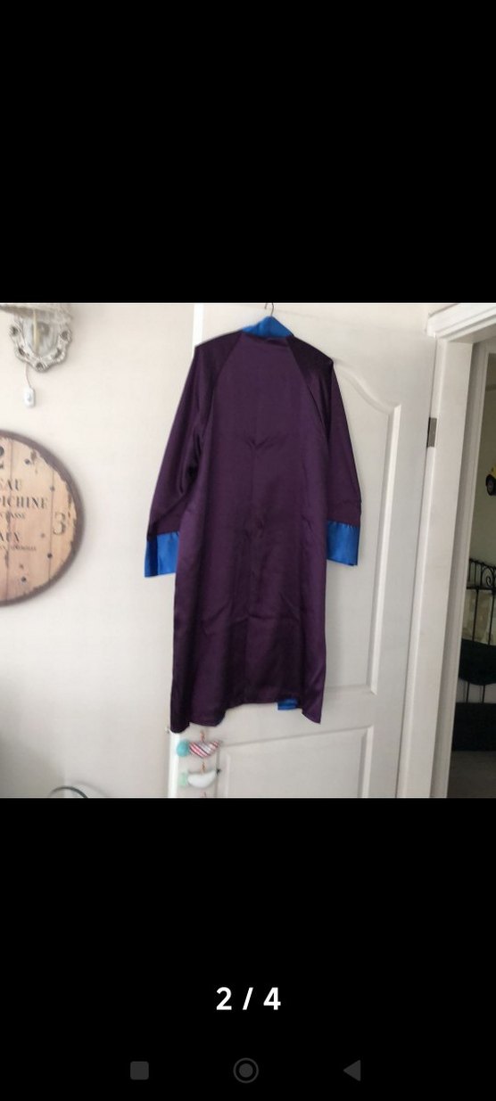 Uzun Mor Kadın Sabahlık - Görsel 2