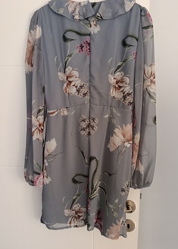 Uzun Kollu V Yaka Mini Bohem Elbise - Görsel 4