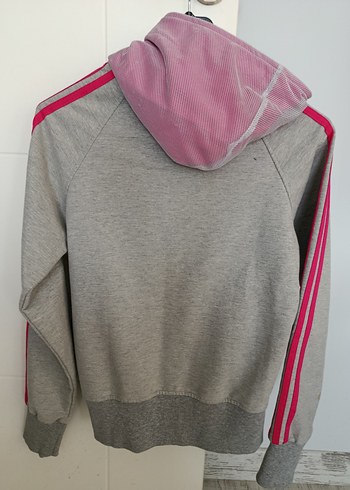 Gri Fermuarlı Sweatshirt - Görsel 2