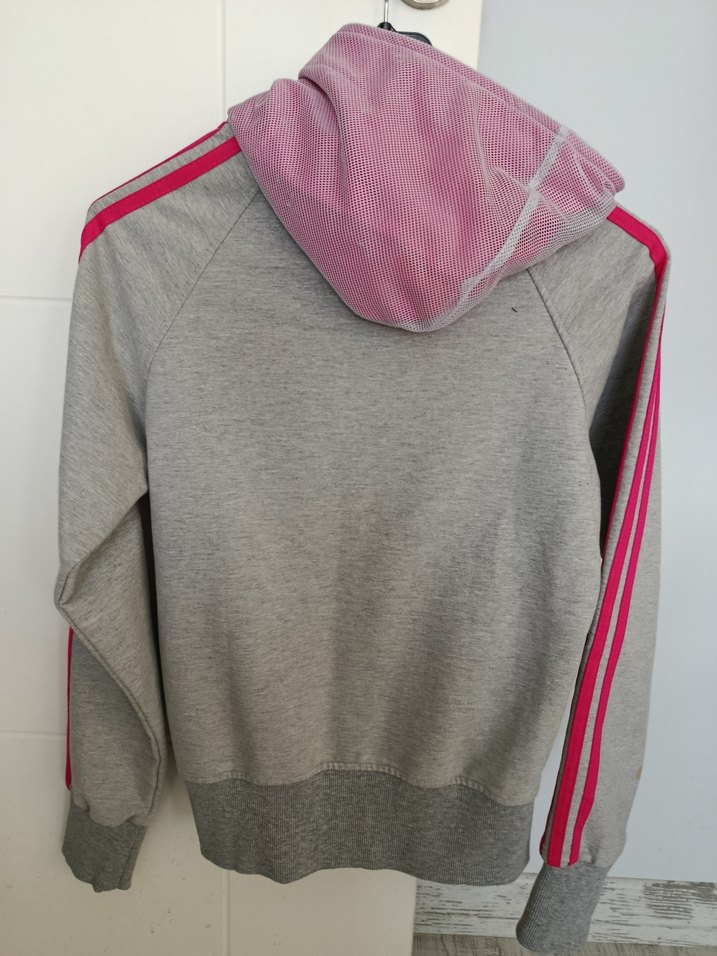 Gri Fermuarlı Sweatshirt - Görsel 2