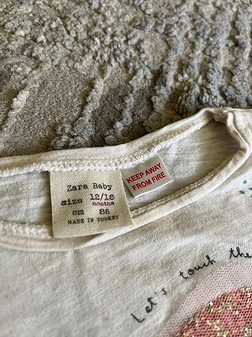 12-18 Ay Beden Zara Tshirt
