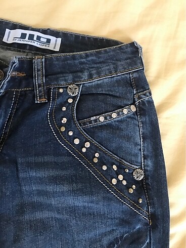 jlo markasından düşük bel kot pantolon