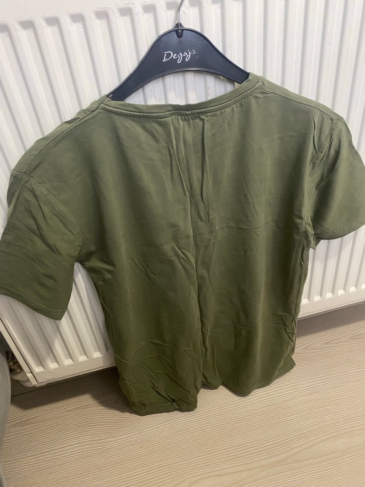 Haki Erkek Baskılı Tişört - Görsel 2