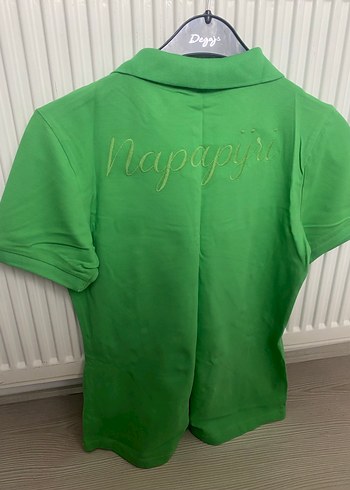 Yeşil Kısa Kollu Polo Yaka Kadın Tişört - Görsel 3