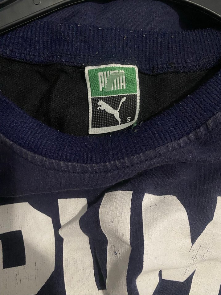 Puma Baskılı Lacivert Kadın Sweatshirt - Görsel 3