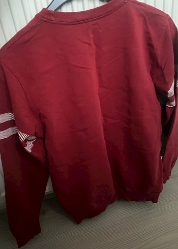 Kırmızı Baskılı erkek çocuk Sweatshirt - Görsel 3