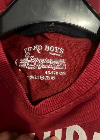 Kırmızı Baskılı erkek çocuk Sweatshirt - Görsel 4