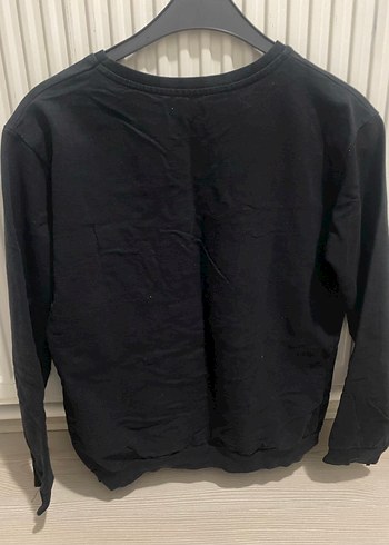 Siyah Baskılı Kadın Sweatshirt - Görsel 2