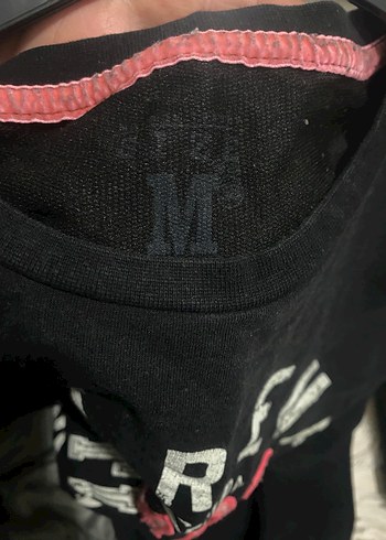 Siyah Baskılı Kadın Sweatshirt - Görsel 3