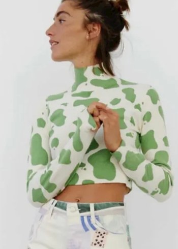 ZARA crop kazak - Görsel 5