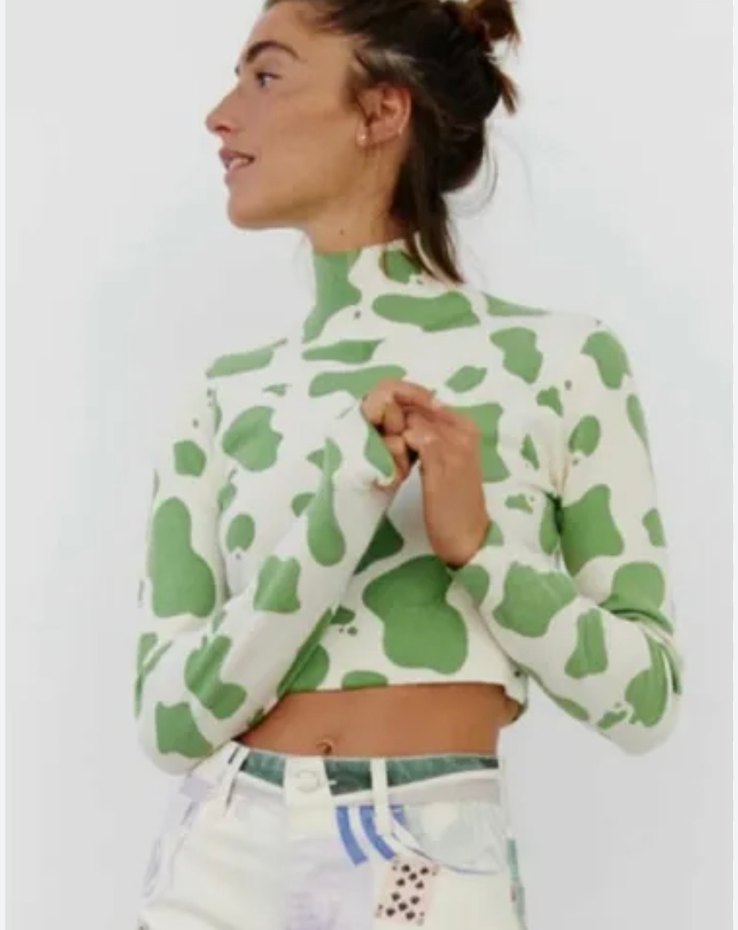 ZARA crop kazak - Görsel 5